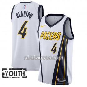 Indiana Pacers Victor Oladipo 4 2018-19 Nike Valkoinen Pelipaidat Swingman - Lasten